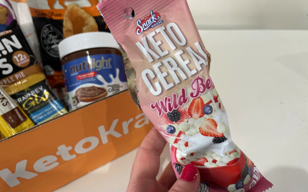 snack house keto cereal bar from keto krate