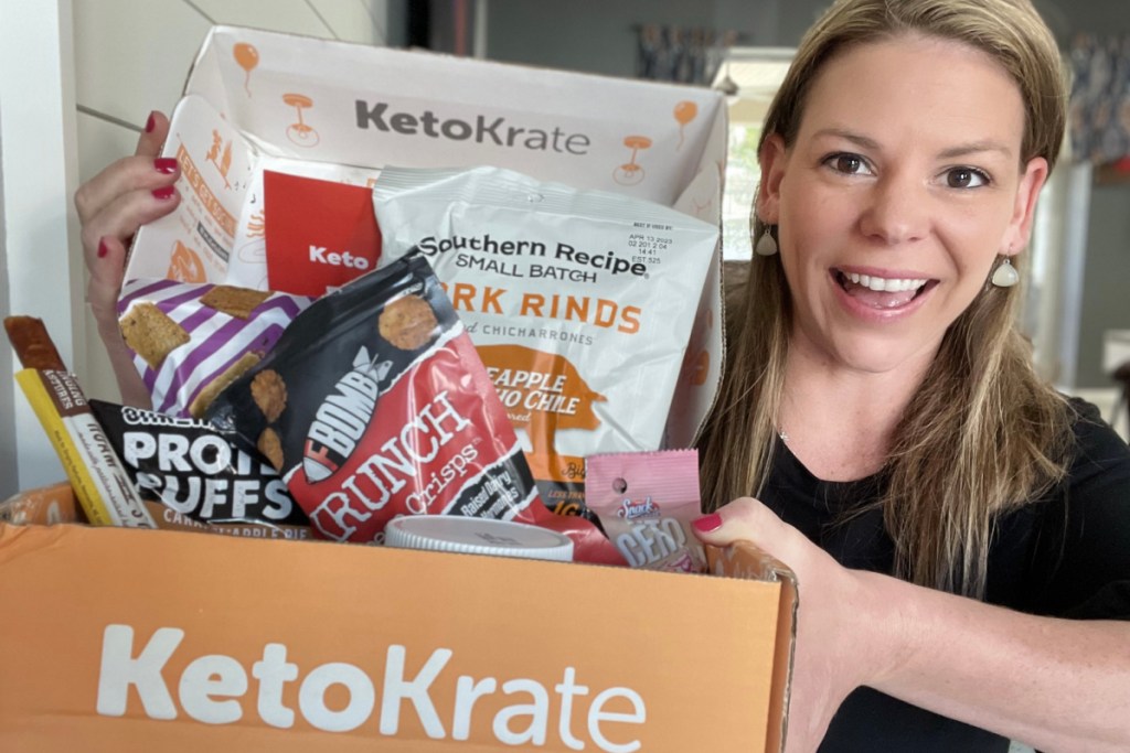 woman with keto krate