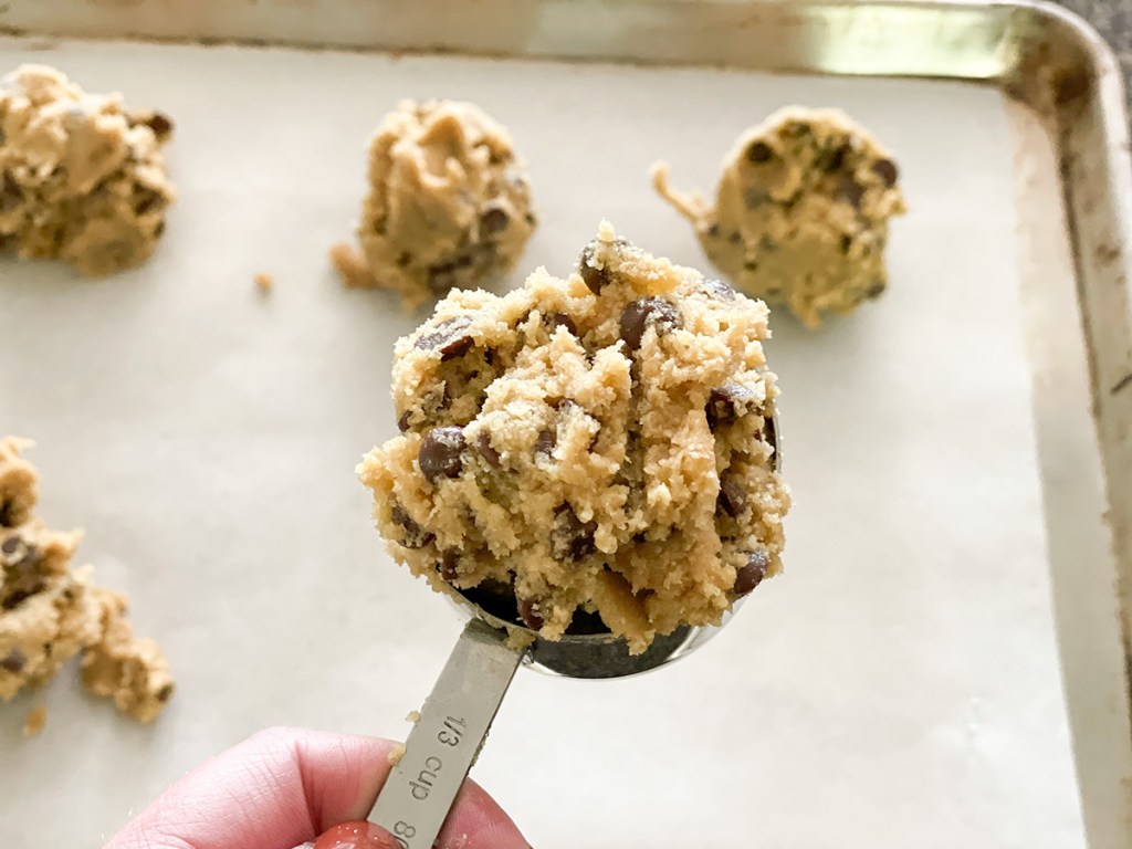 making keto copycat crumbl cookies