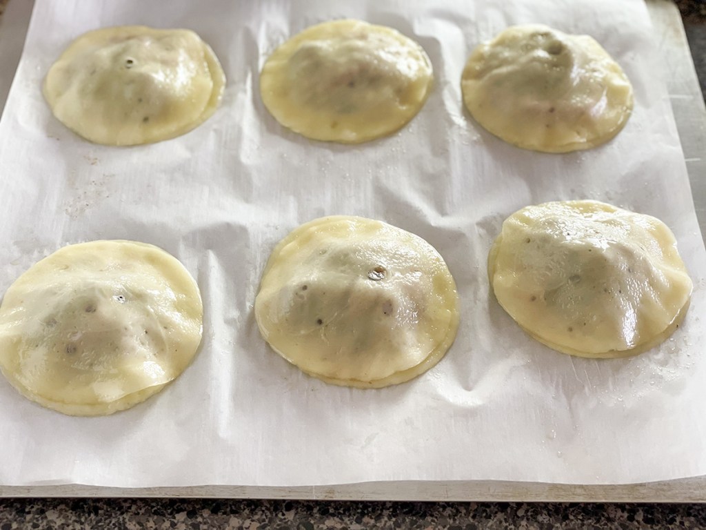 keto Philly cheesesteak ravioli 