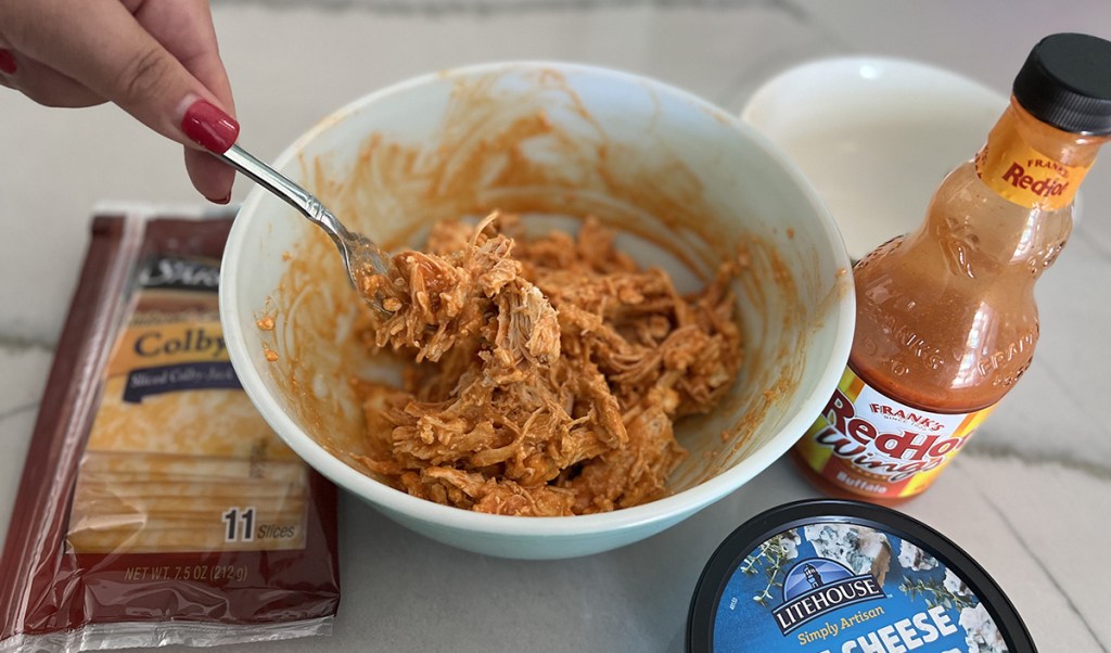 Keto Buffalo Chicken Roll Ups with Blue Cheese Crumbles Hip2Keto