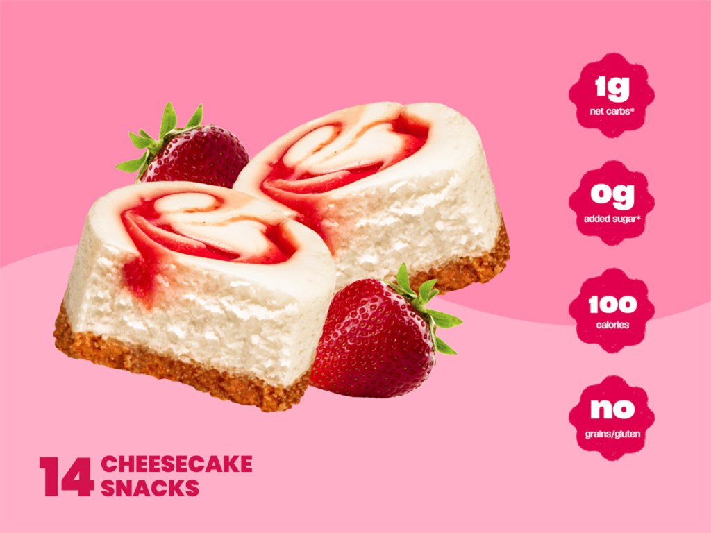 wonder monday mini cheesecake snack strawberry