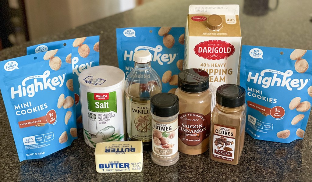 homemade keto cookie butter ingredients