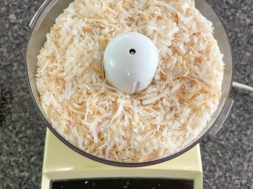 coconut in a food processor 