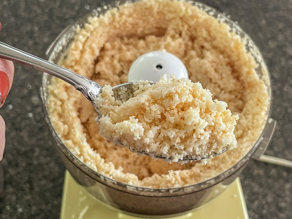 spoonful of puréed coconut
