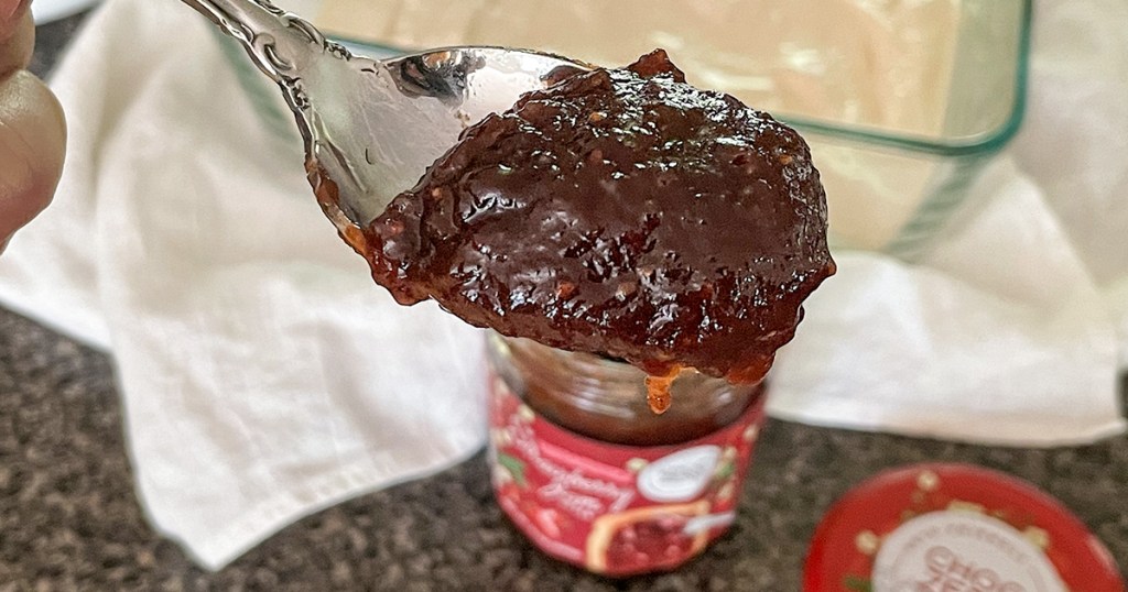 spoonful of choczero strawberry jam