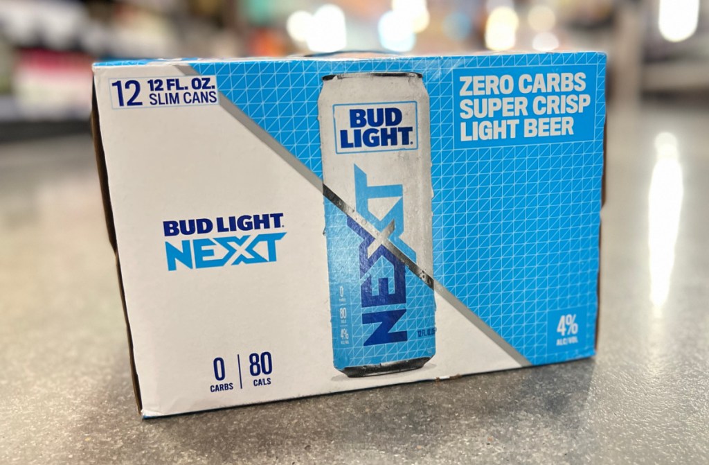 a package of bud light next which is a zero carb beer