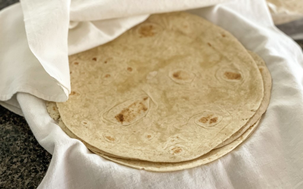 plate of hero tortillas 