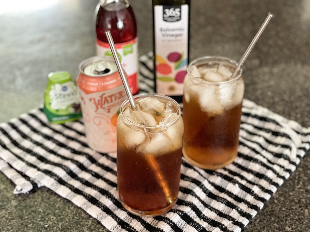 sparkling water and vinegar drinks 