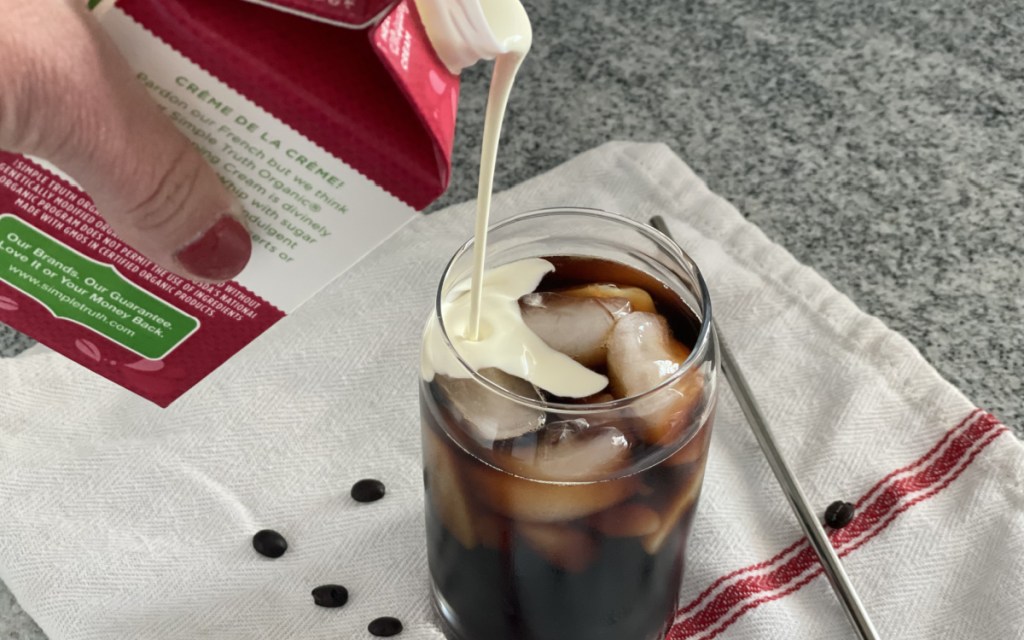 creamer in cold brew