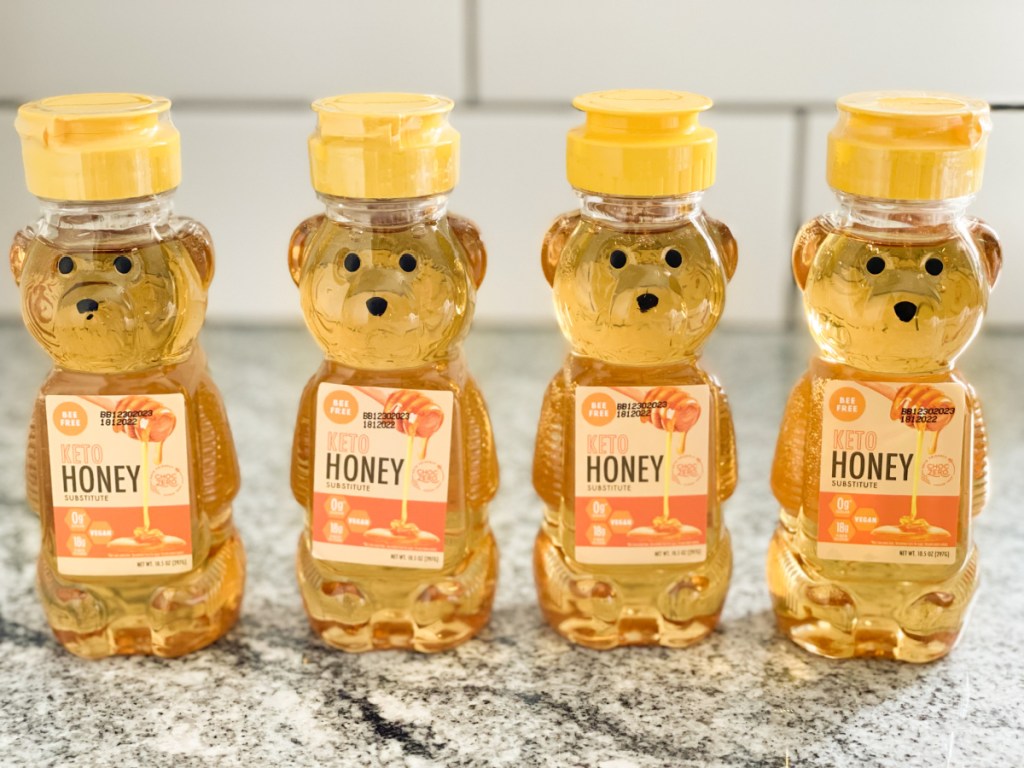 choczero keto honey bear bottles on counter