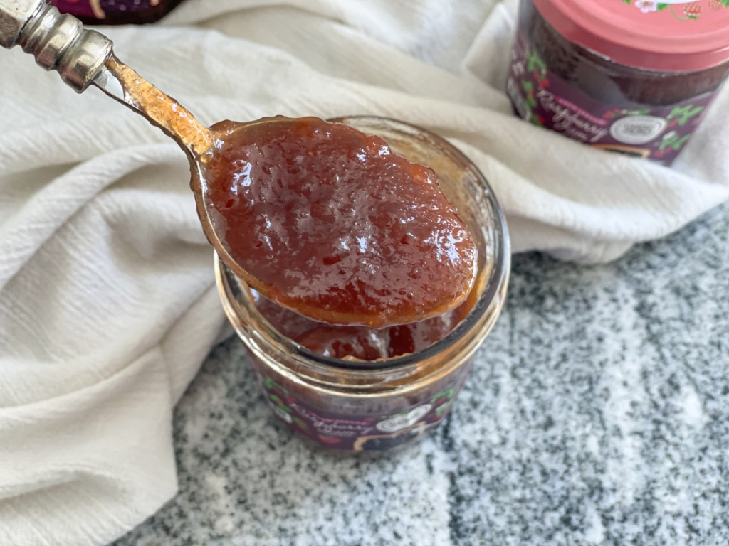 spoonful of choczero sugar-free raspberry jam