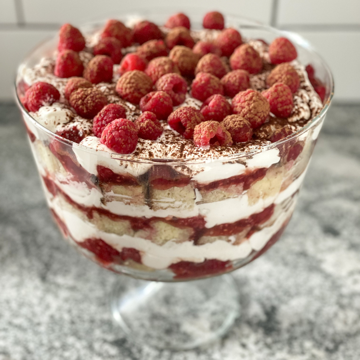 keto raspberry trifle 