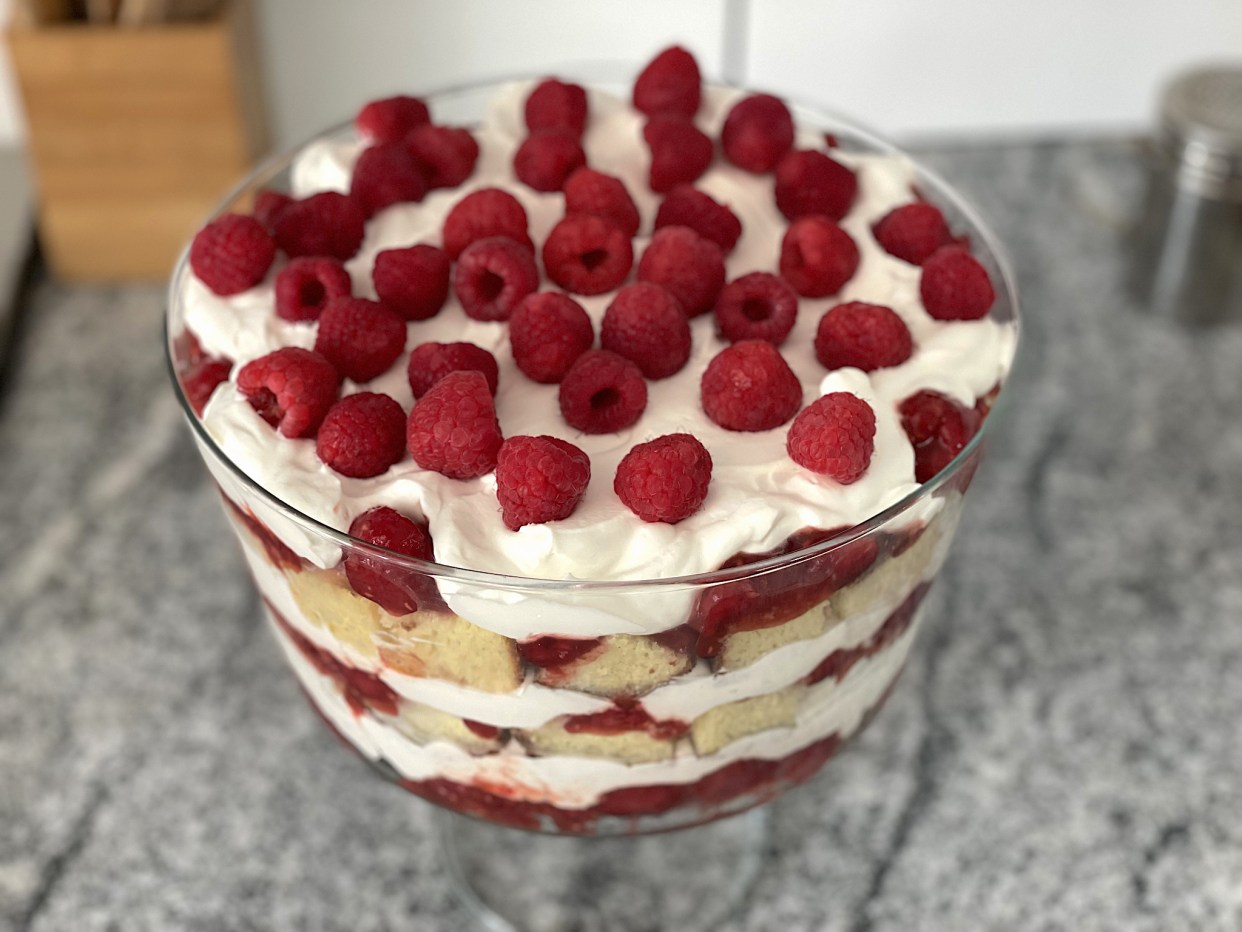 Berrylicious Keto Trifle with Raspberry Jam Hip2Keto