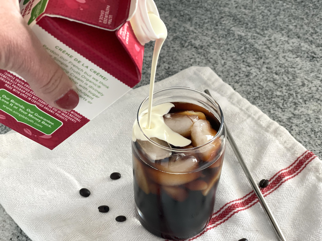 cold brew with cream