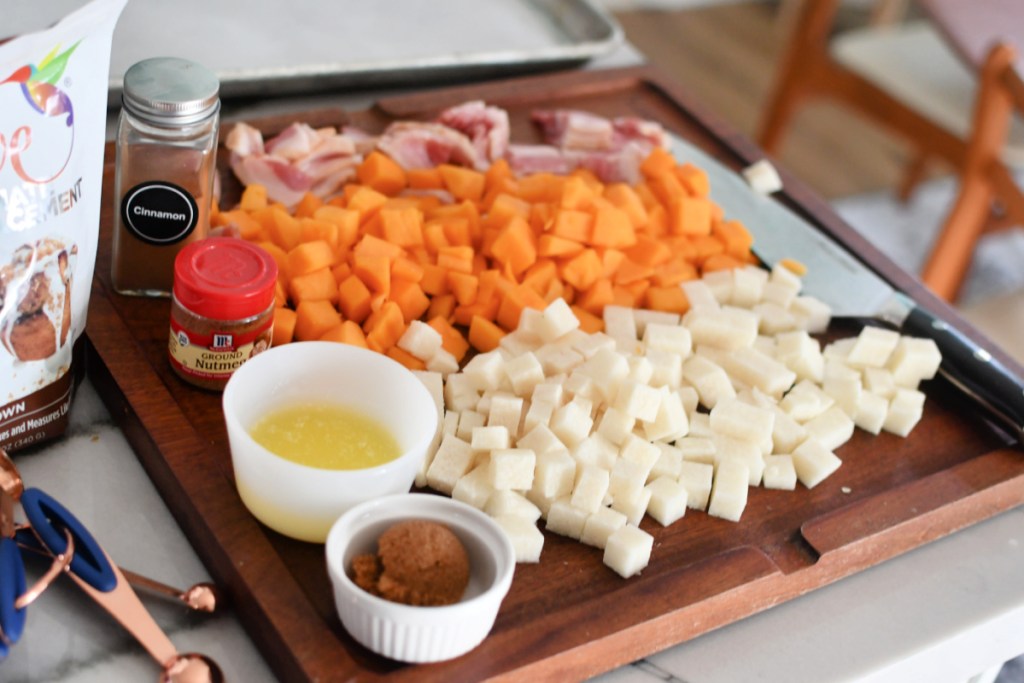 ingredients to make keto butternut squash side dish