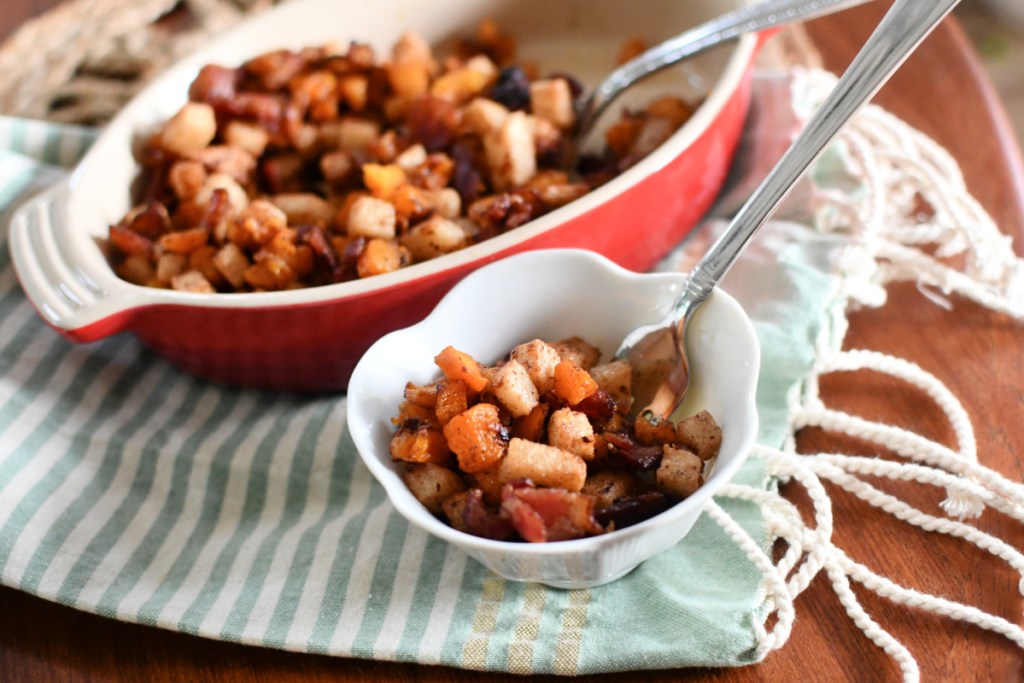 small side dish of keto roasted butternut squash