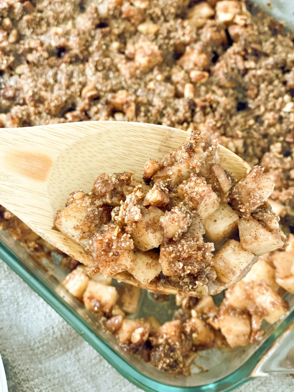 spoonful of keto apple crisp