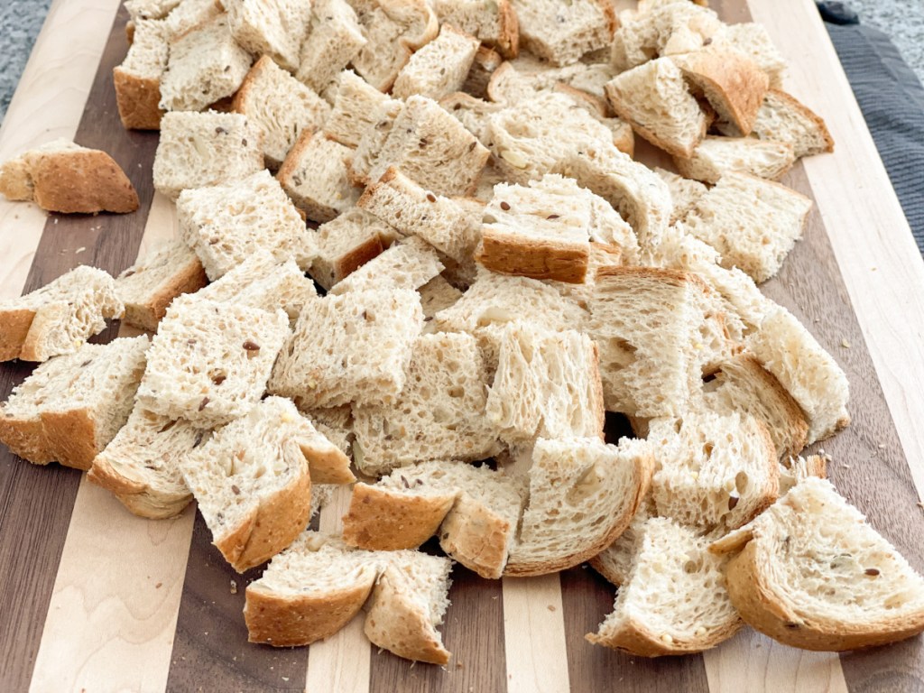 Hero Seeded Bread cut into cubes