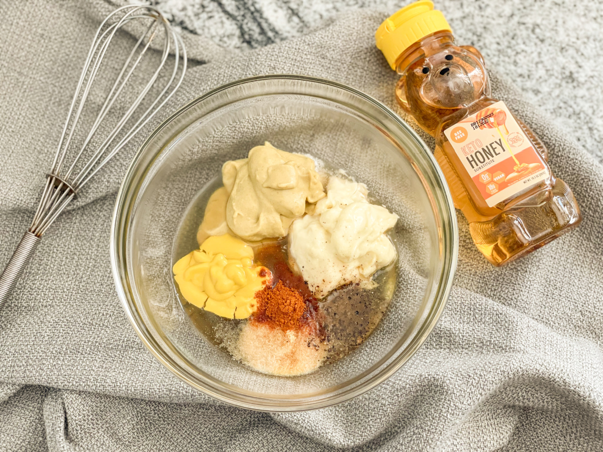 ingredients for keto honey mustard sauce