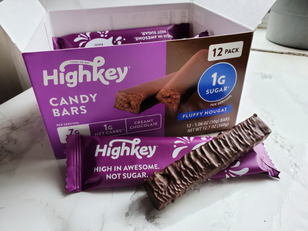 a package of high key candy bars