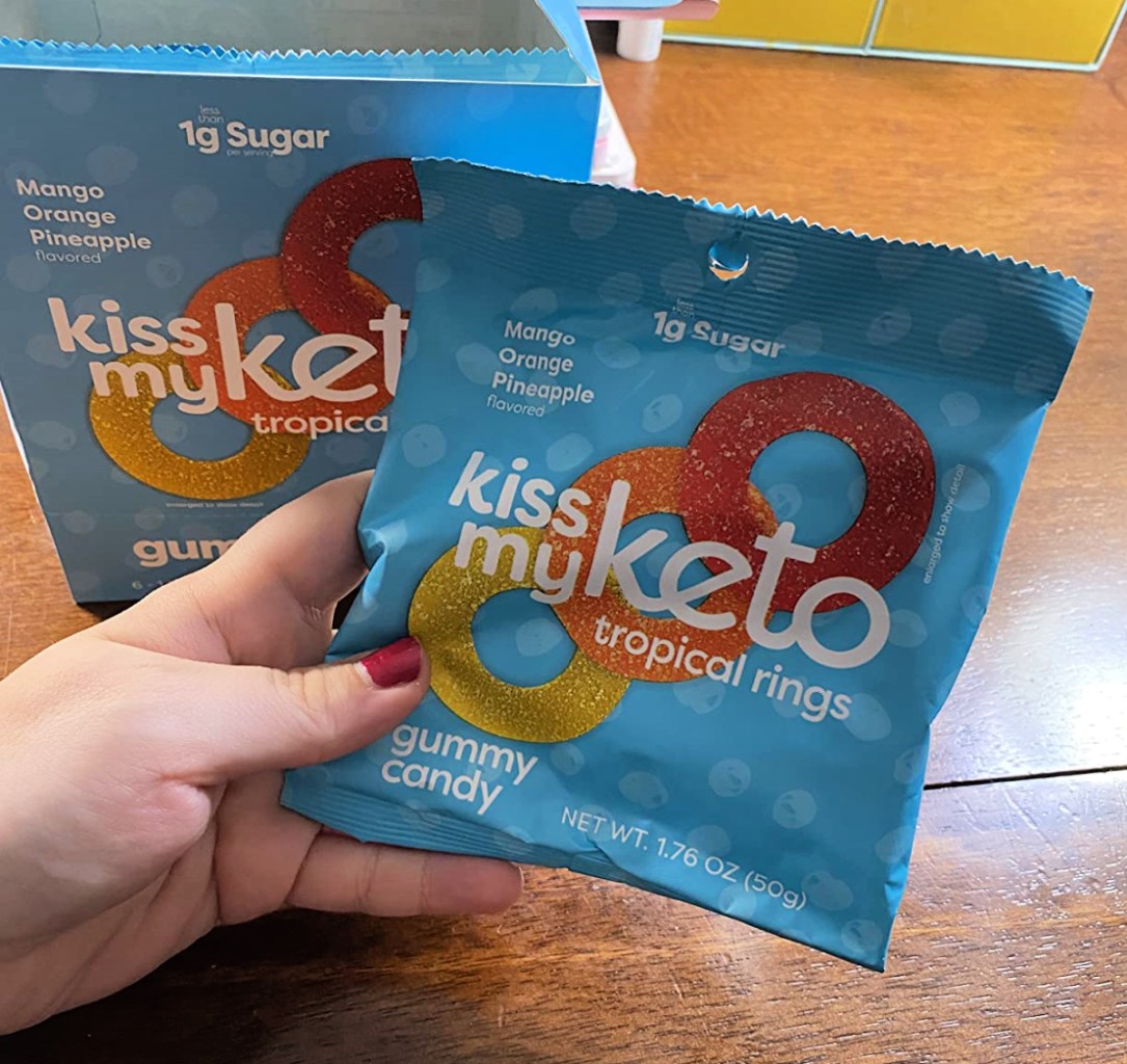 a package of kiss my keto gummy rings