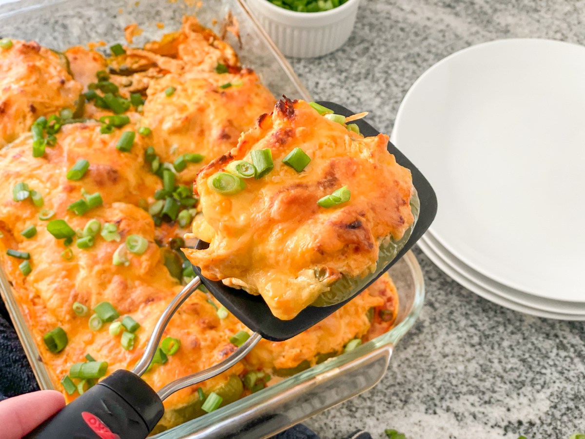 Keto Buffalo Chicken Stuffed Peppers are a Must-Try Dinner Recipe