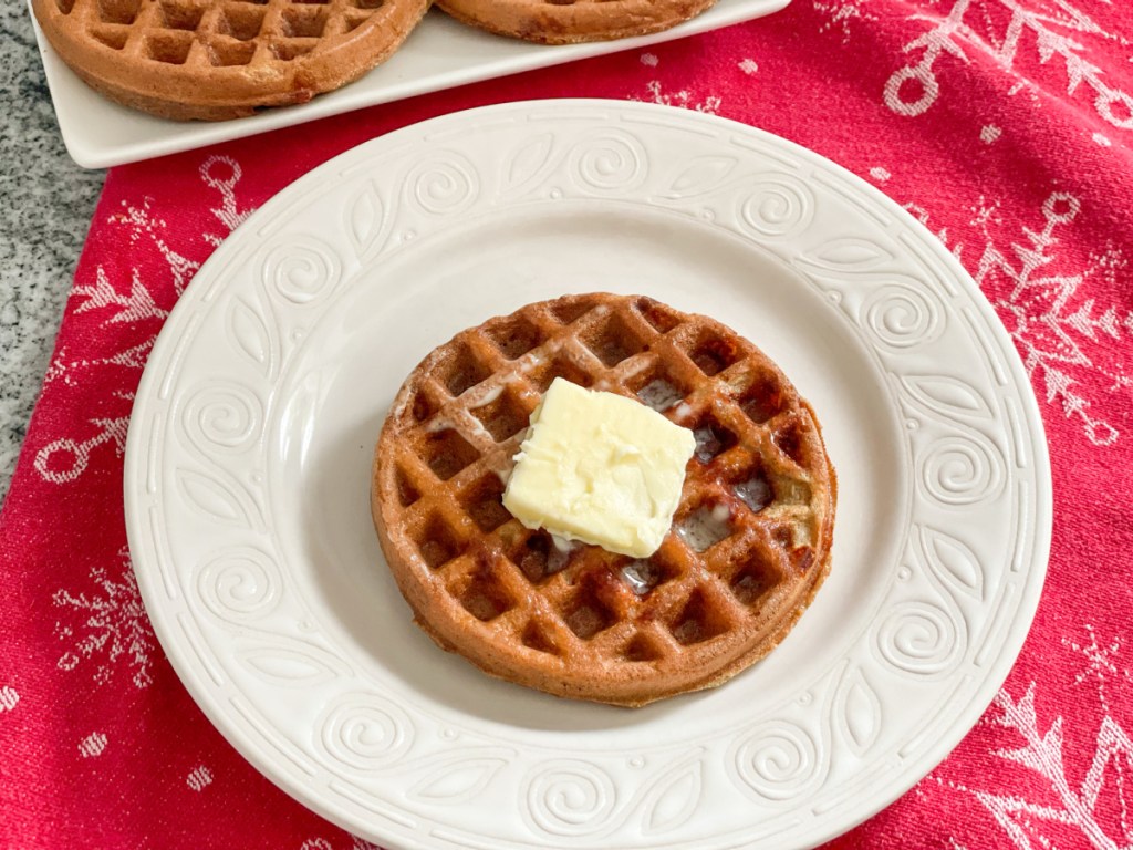 Gingerbread Chaffle with butter