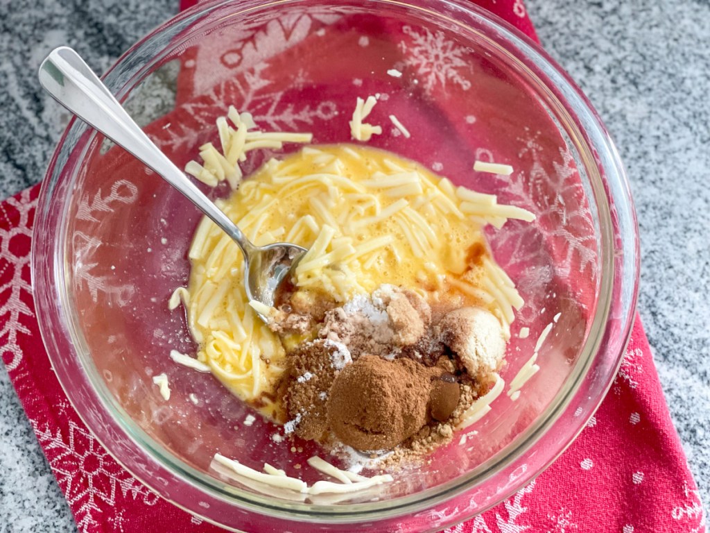 Gingerbread Chaffle batter unmixed