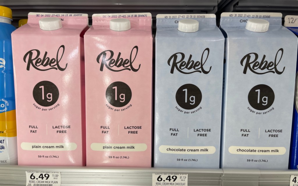 rebel milk in fridge