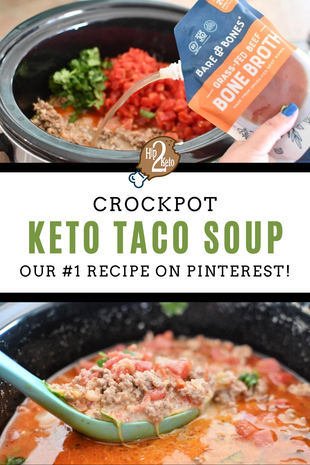 Crock Pot Low-Carb Taco Soup - Keto Taco Soup - Beyer Eats and Drinks