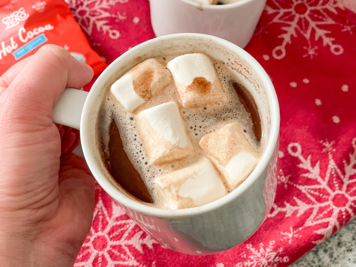 Indulge in ChocZero Keto Hot Cocoa w/ Marshmallows!