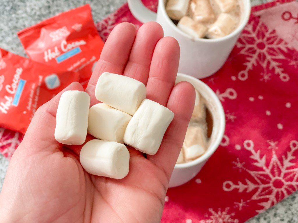 handful of keto marshmallows 