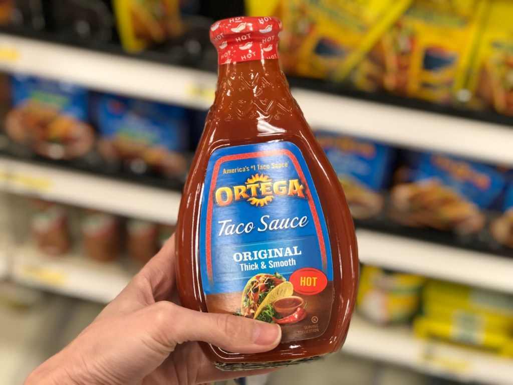 A bottle of ortega taco sauce is a keto deal at target