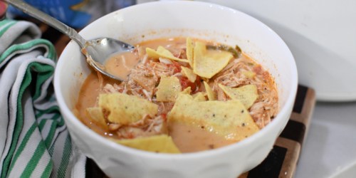Make Copycat Keto Chick-fil-A Chicken Tortilla Soup in the Crock-Pot!