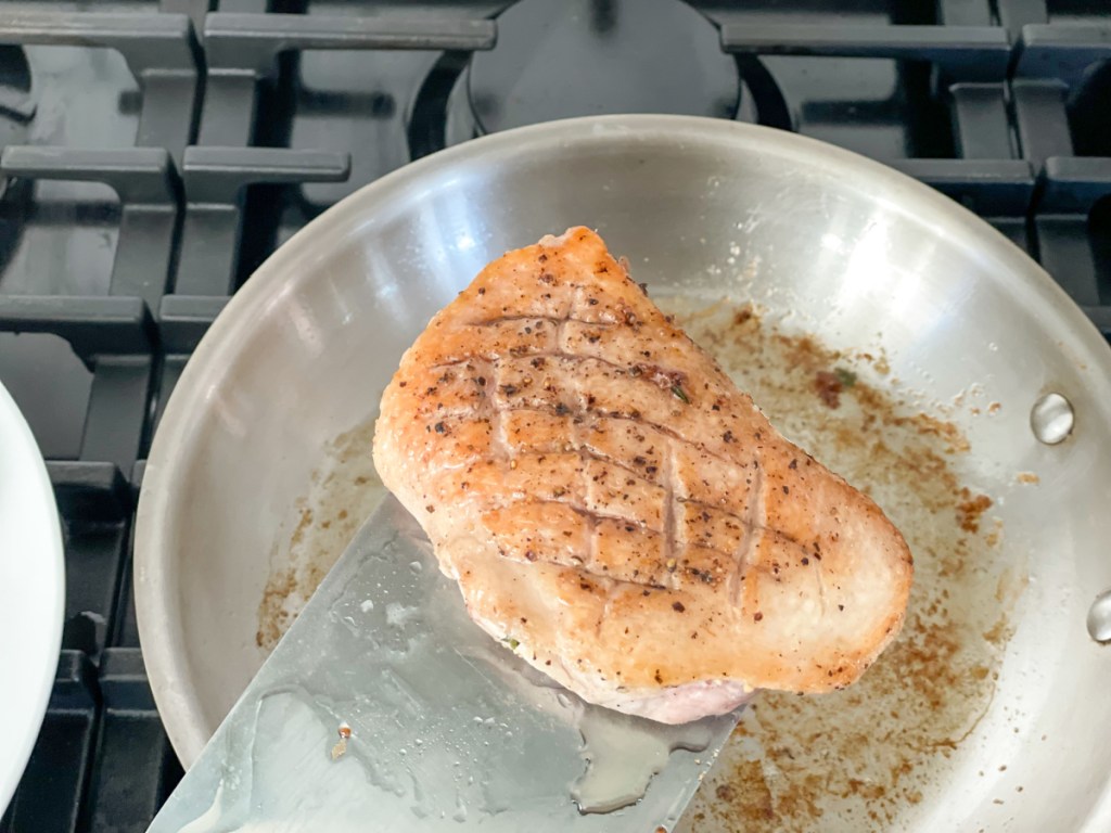 Easy Duck Breast Recipe with Duck Fat Brussels Sprouts