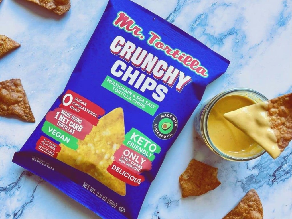 bag of keto tortilla chips