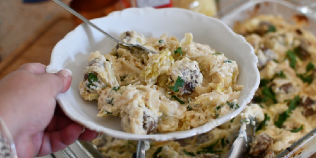 Keto Sausage Cabbage Casserole with Fettuccini Alfredo