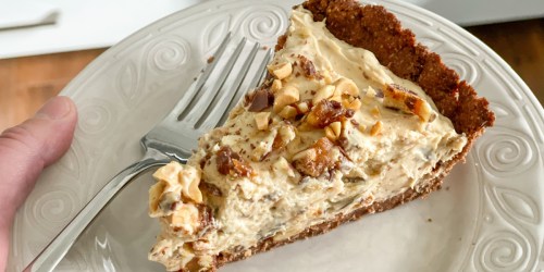 Keto “Snickers” Pie with Creamy No-Bake Filling
