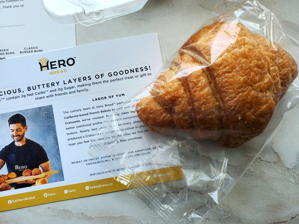 Hero croissant in package 