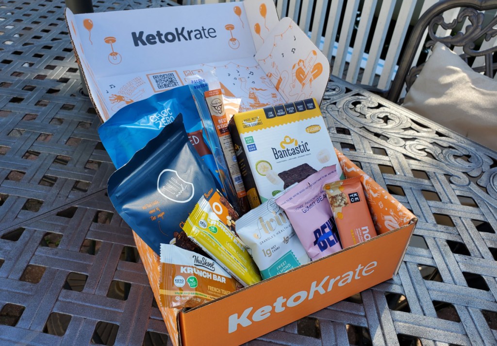 keto krate box open on table