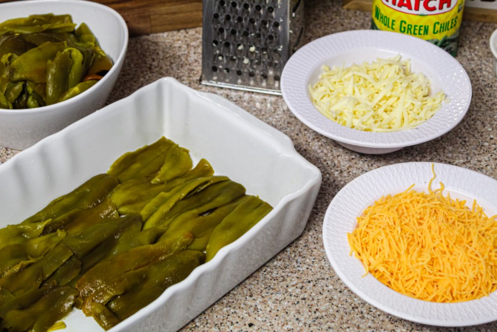 Ingredients to make Chile Relleno Casserole