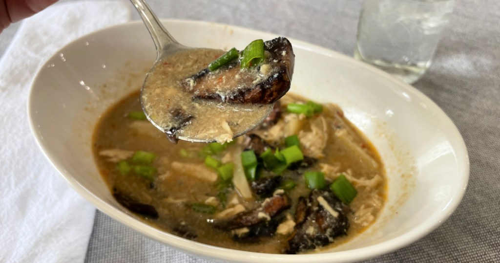 bowl of hot and sour soup