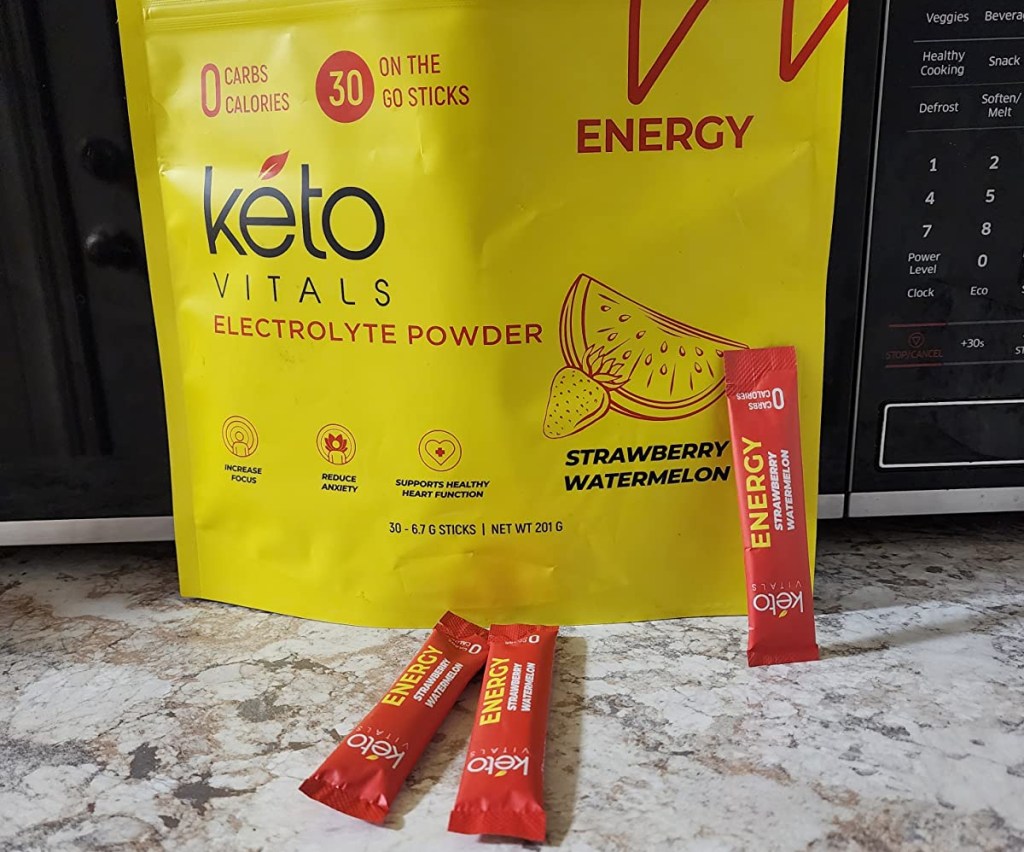 package of keto electrolyte powder sticks