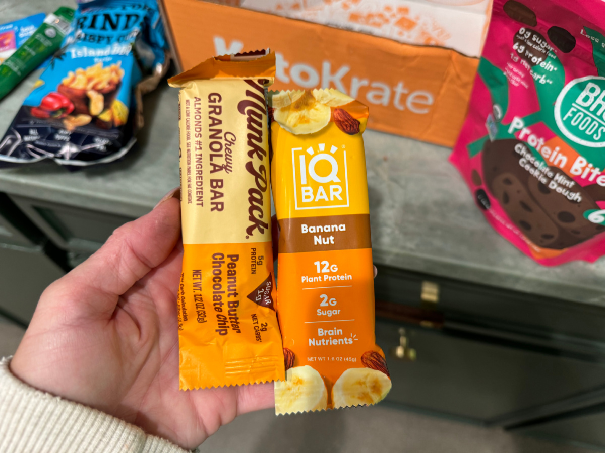 Keto Krate Snack Bars from IQ Foods and Munk Pack