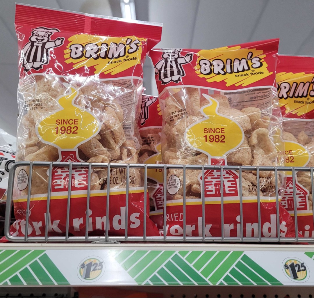 Brims Pork Rinds, a Dollar Tree keto food find 