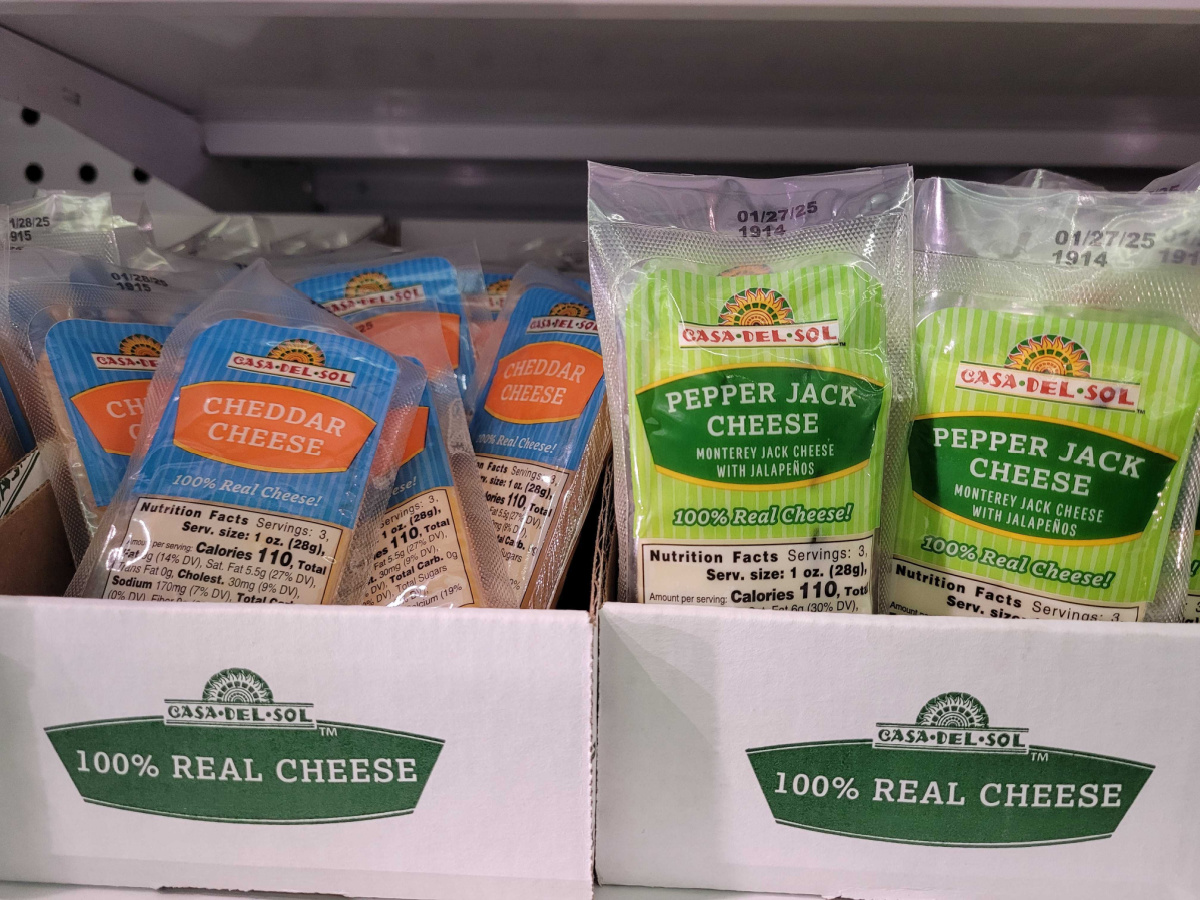 Slices of Casa Del Sol Cheese found at Dollar Tree