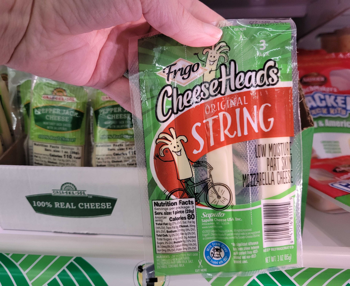 Frigo Cheese Heads String Cheese from Dollar Tree