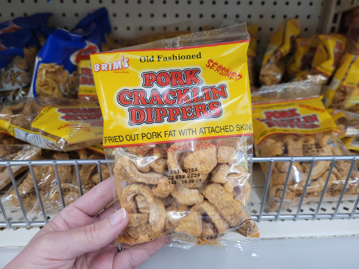 Brim's Pork Crackin Dippers, a zero carb snack 