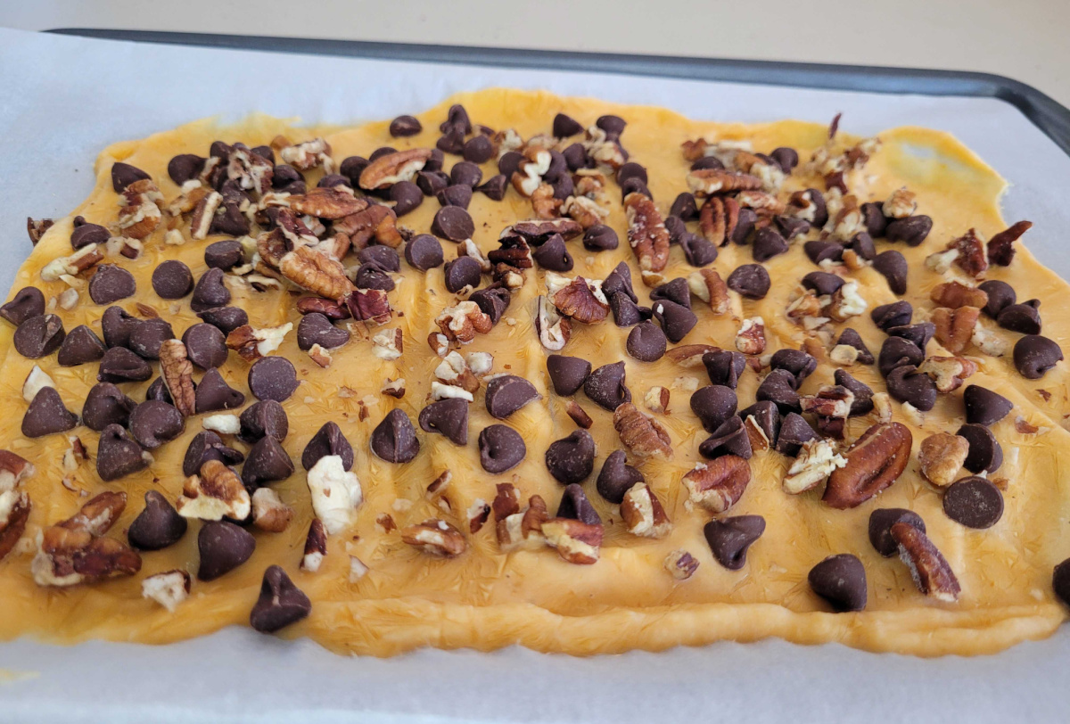Making Keto Pumpkin Yogurt Bark